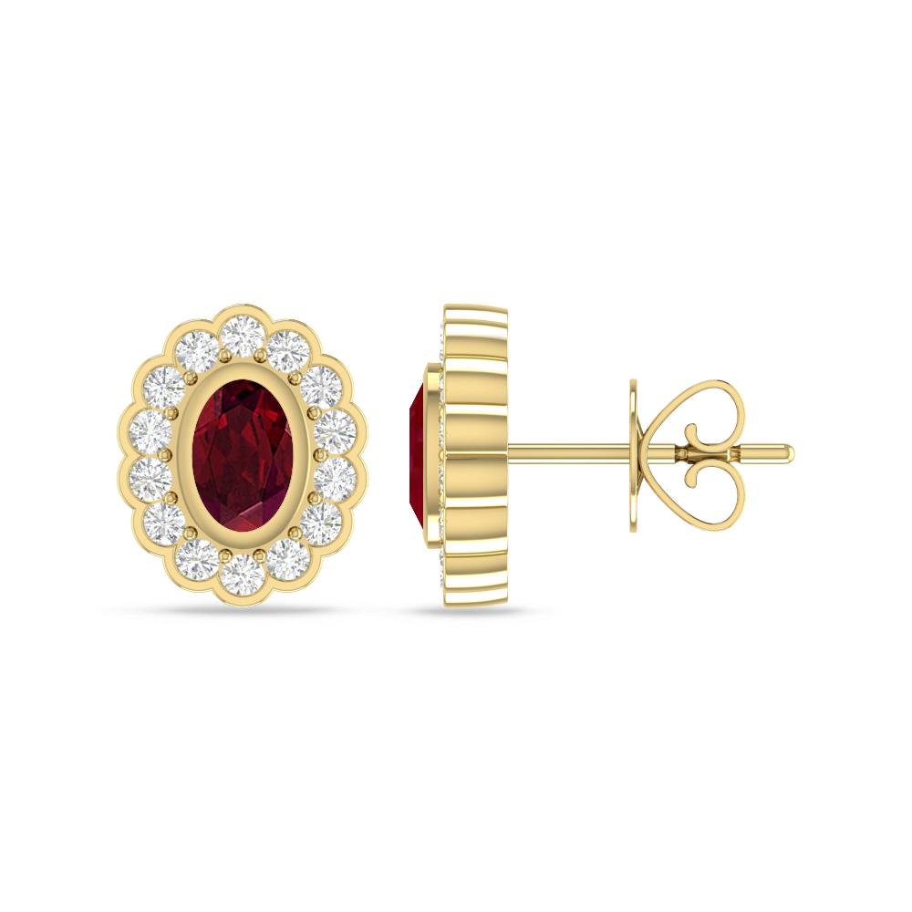 Yellow Gold - Garnet
